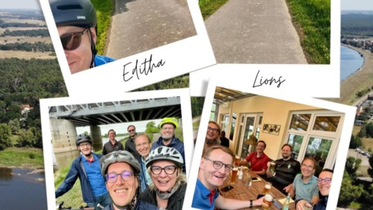 Die Editha Lions radelnd unterwegs!